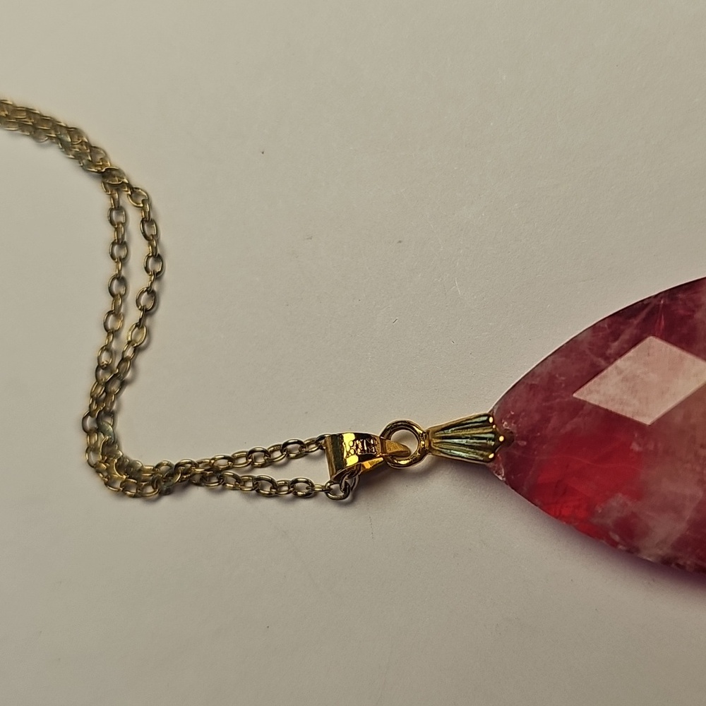 Large Ruby Doublet Necklace - image 3